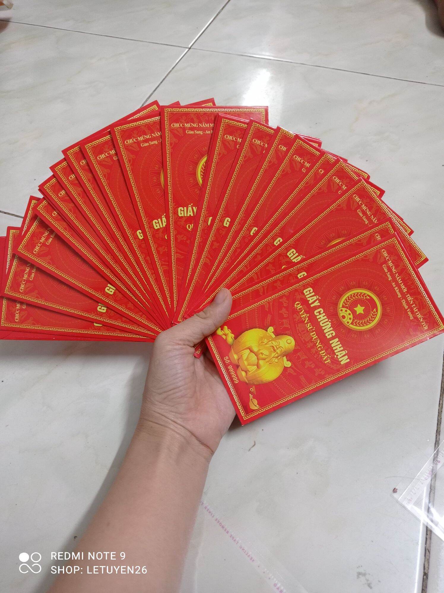 ( Quà tặng) set 5 bao lì xì tết 2024