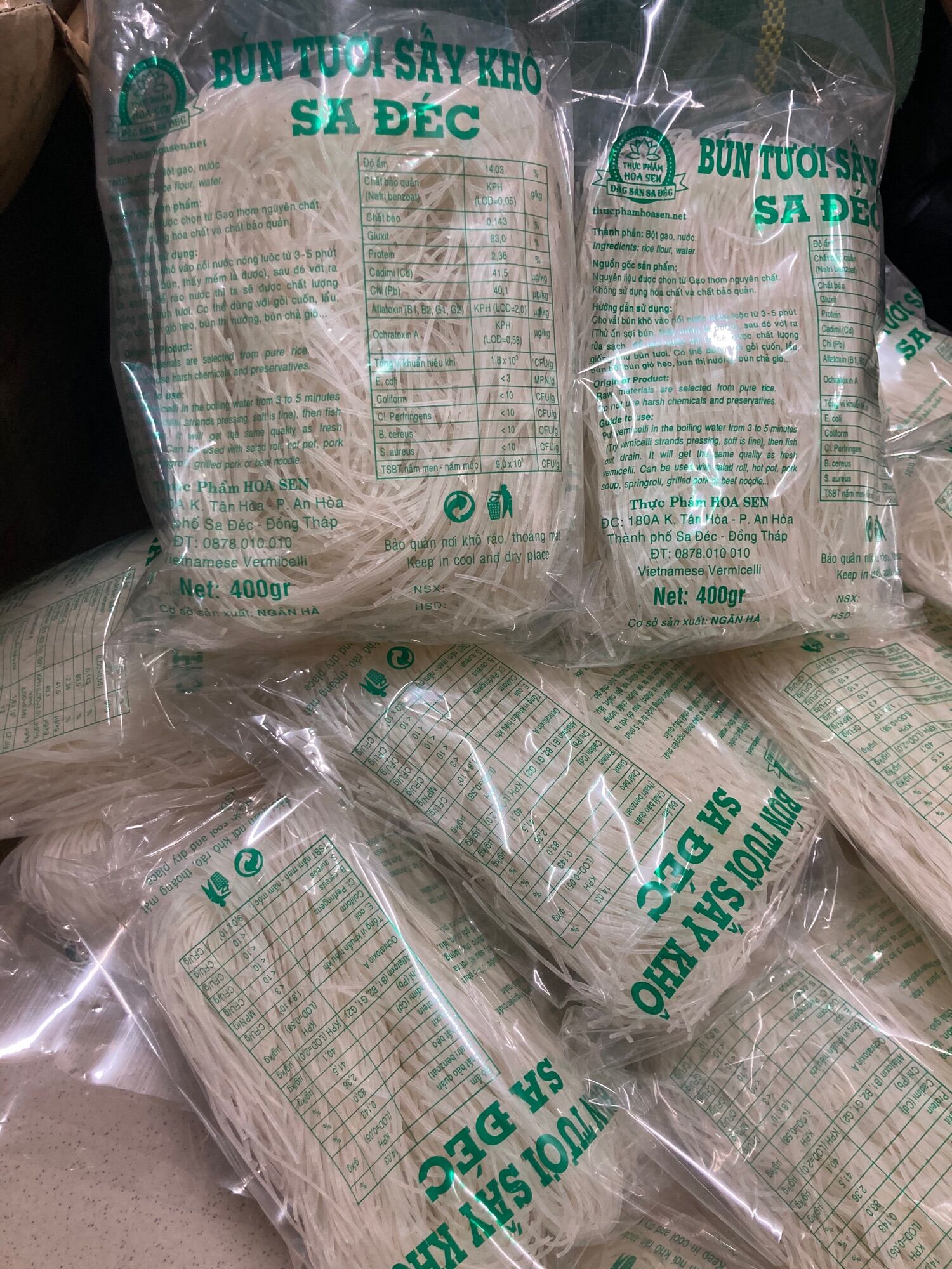 [HCM]Bún Tươi Sấy Khô Sa Đéc 400G