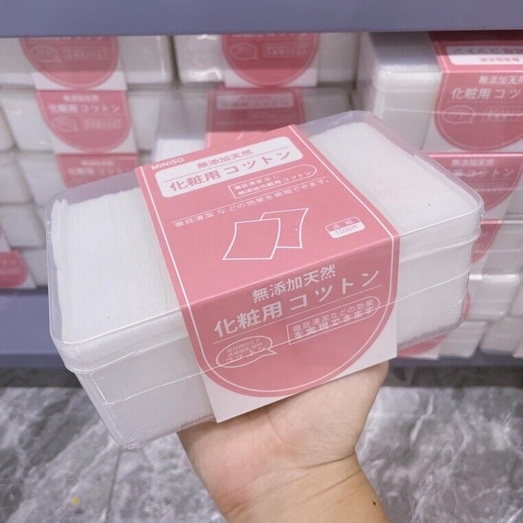 Hộp bông tẩy trang Miniso 1000 Miếng