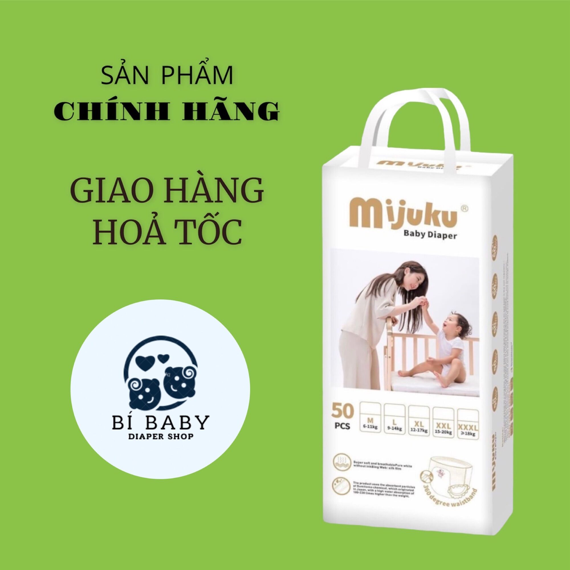 Tã quần/ bỉm quần mijuku m/l/xl/2xl/3xl