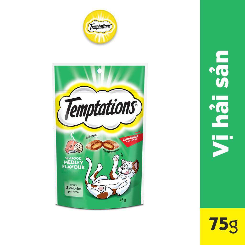 Bánh thưởng cho mèo temptations  30g - 75g