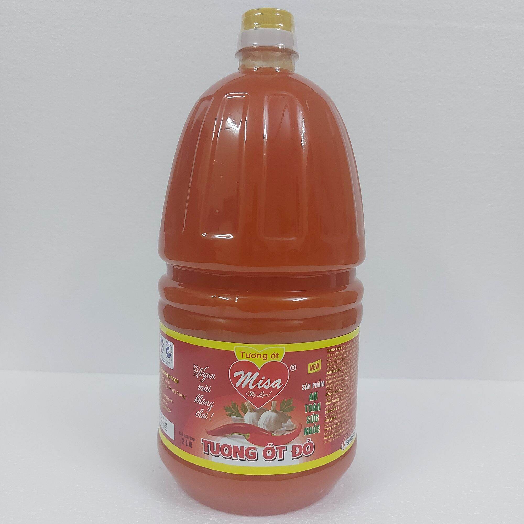 Tương ớt đỏ Quê Tôi can 2 lít ( tem mới )