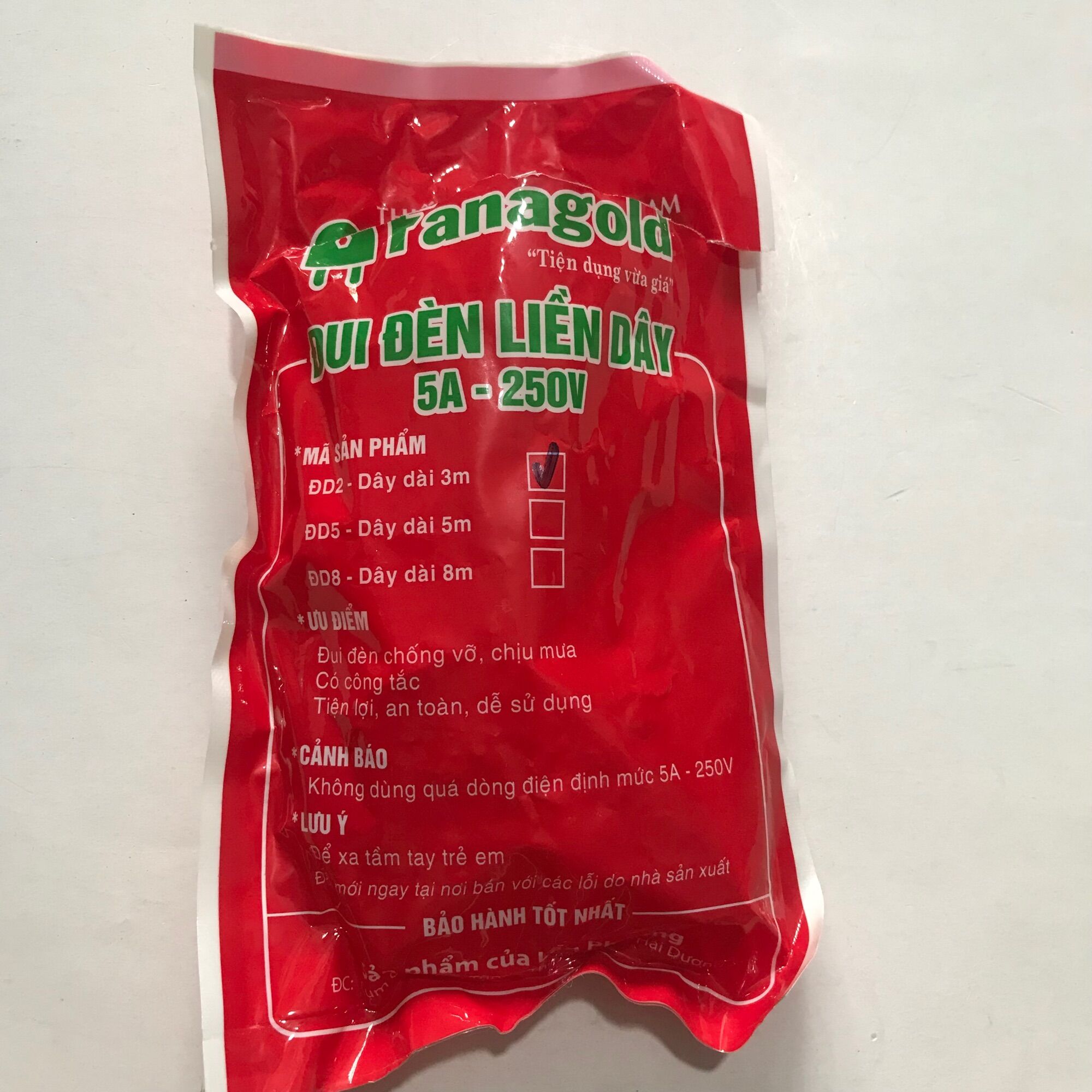 Dây đui đèn có công tắc e27, đui đèn e27