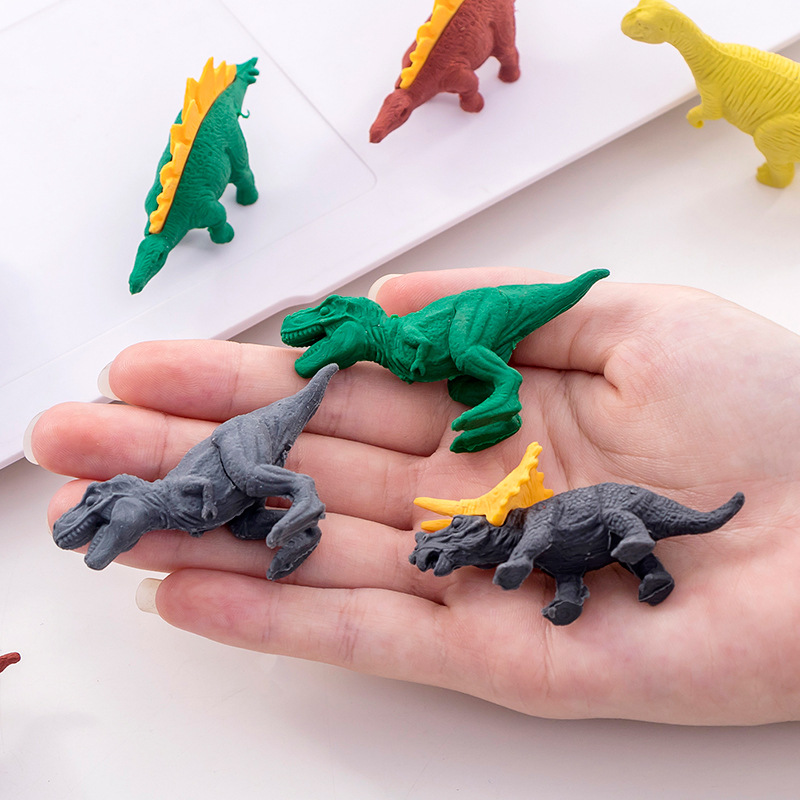Gôm tẩy chì hình khủng long 🦖🦖 (vỉ 4 con) như hình