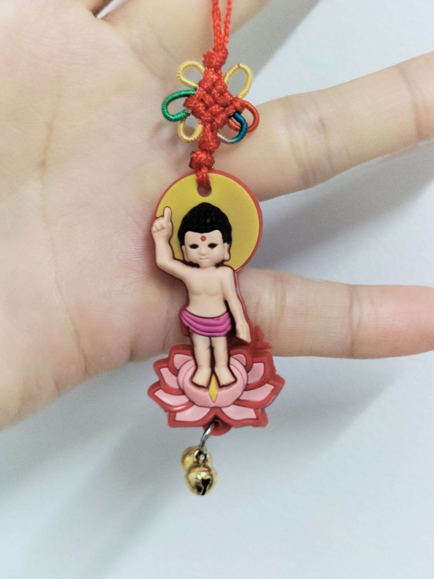 Khánh treo🌹Móc treo tượng Phật Đản Sanh ngự toà sen bình an may mắn mừng lễ Phật Đản