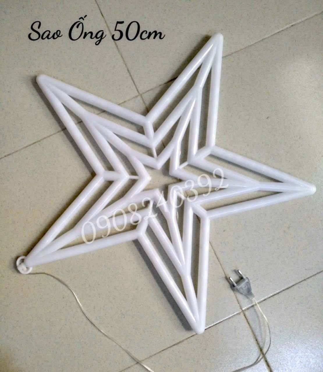 ĐÈN LED TRANG TRÍ HÌNH NGÔI SAO 50CM Led 2 Mặt