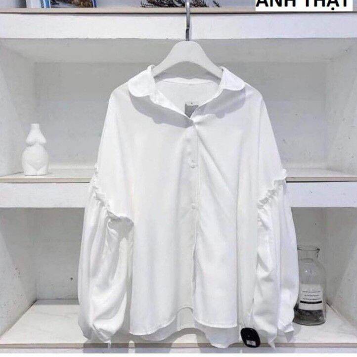 [HCM]Áo sơ mi tay phồng siêu hot