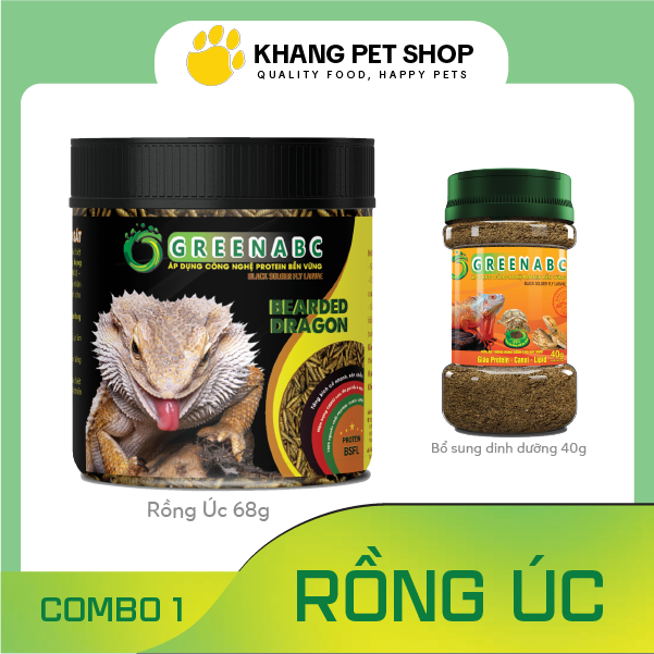 Thức ăn bò sát cho RỒNG ÚC, RỒNG RÂU - Bearded Dragon