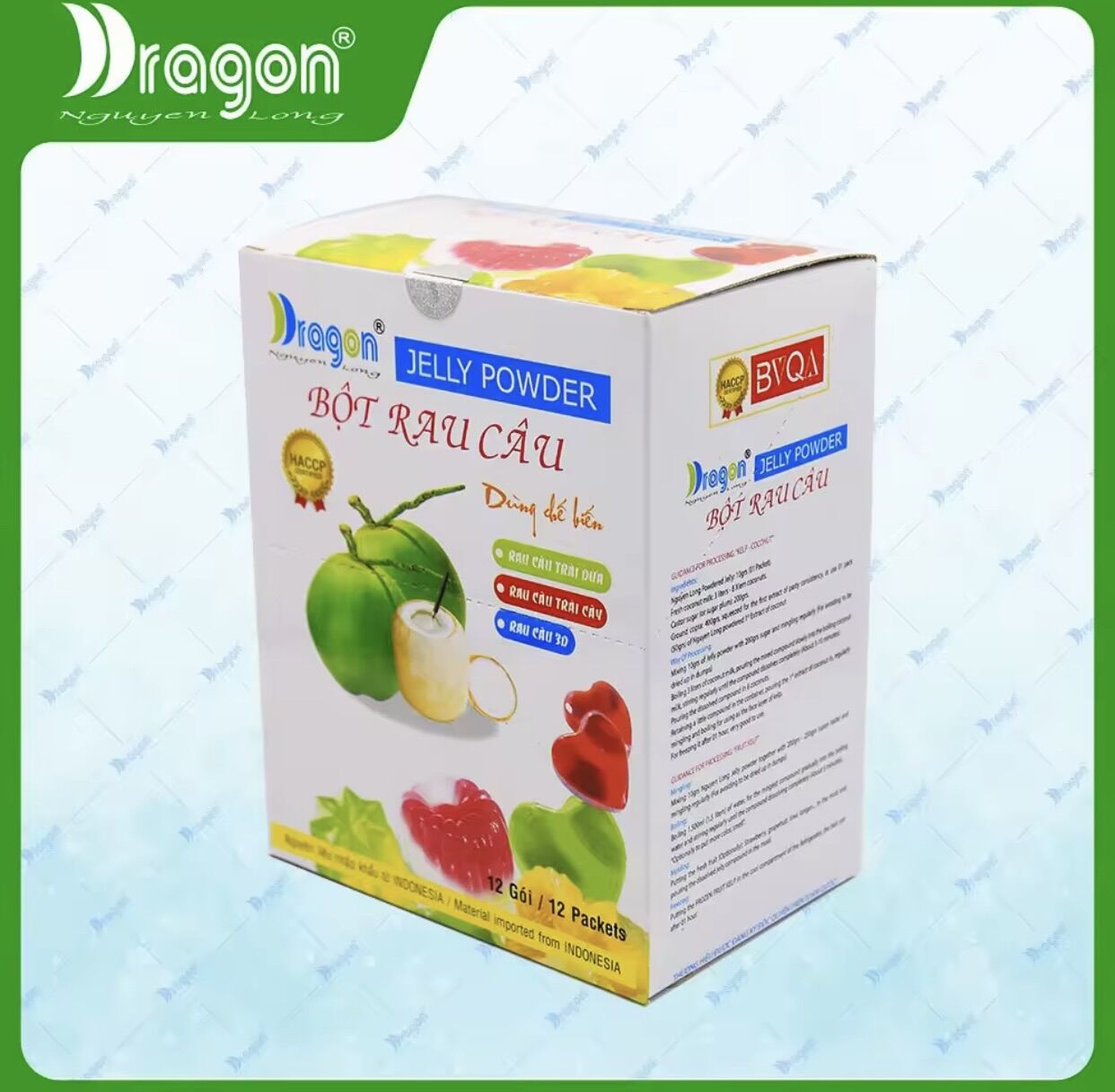 Bột rau câu trái dừa Dragon - Gói 10g