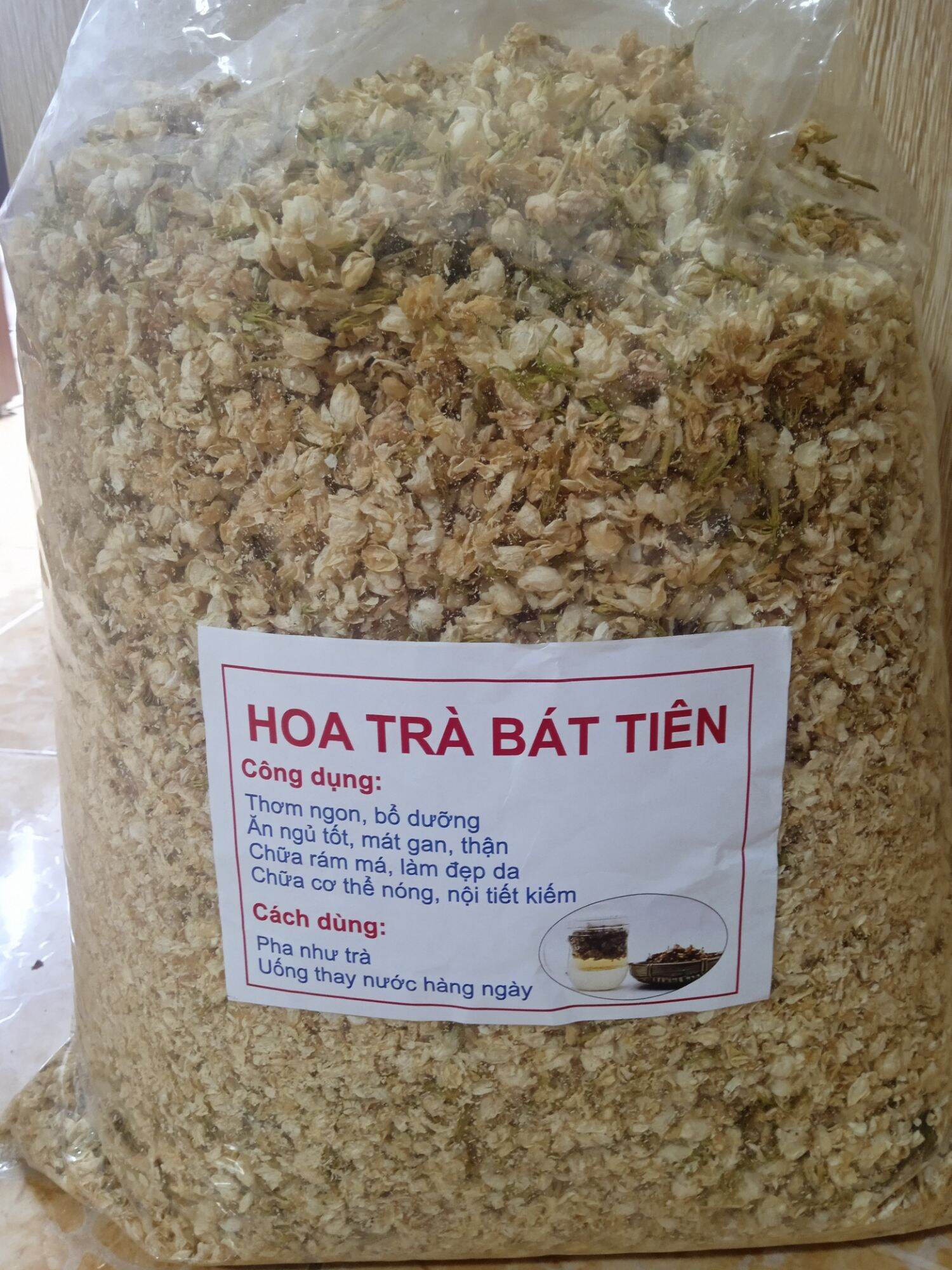 100gr hoa nhài ( hoa lài) sấy khô thơm mát bổ.