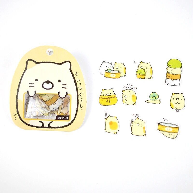 Bộ 50 Sticker Cute nhiều mẫu