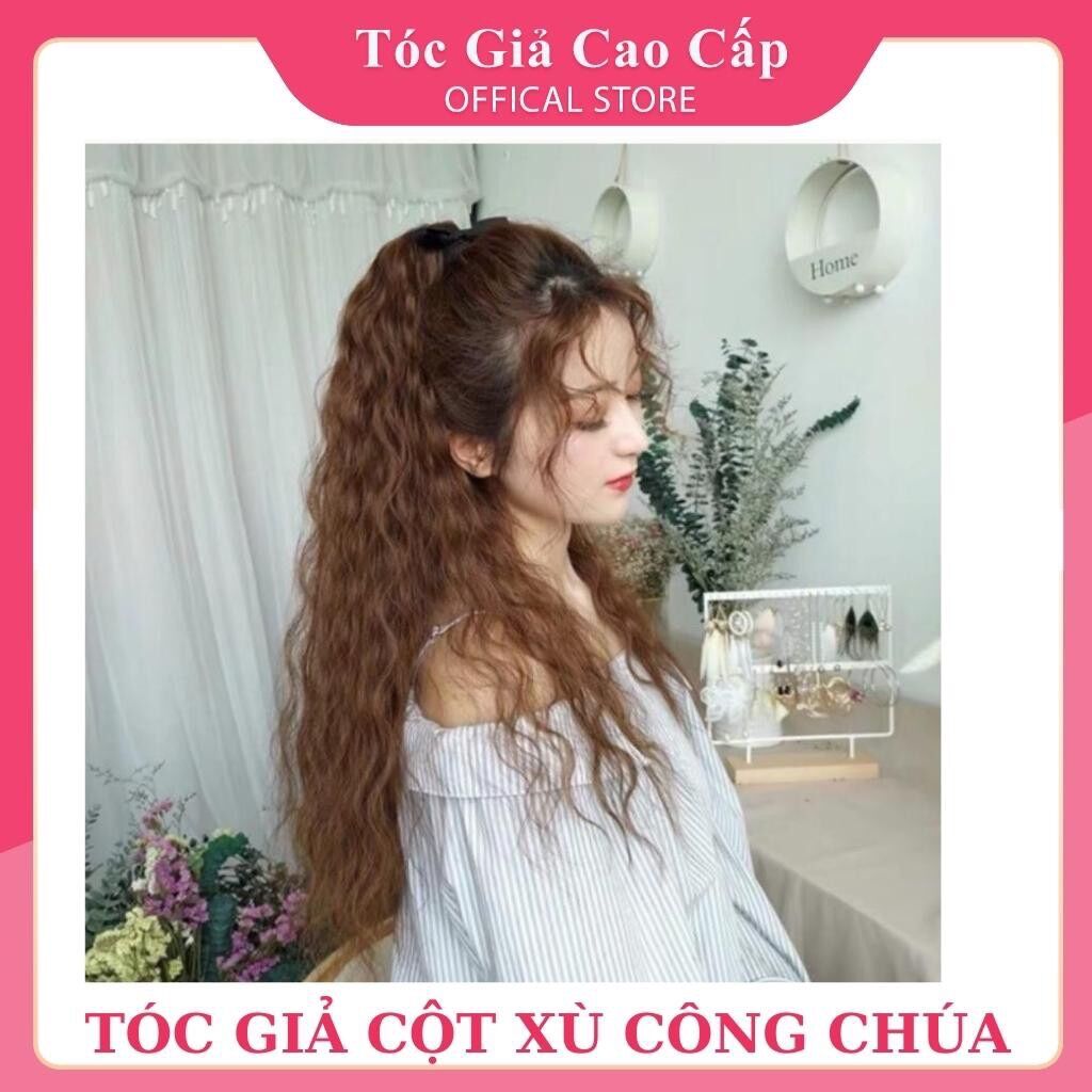 Tóc giả cột xù sóng dài ❇️