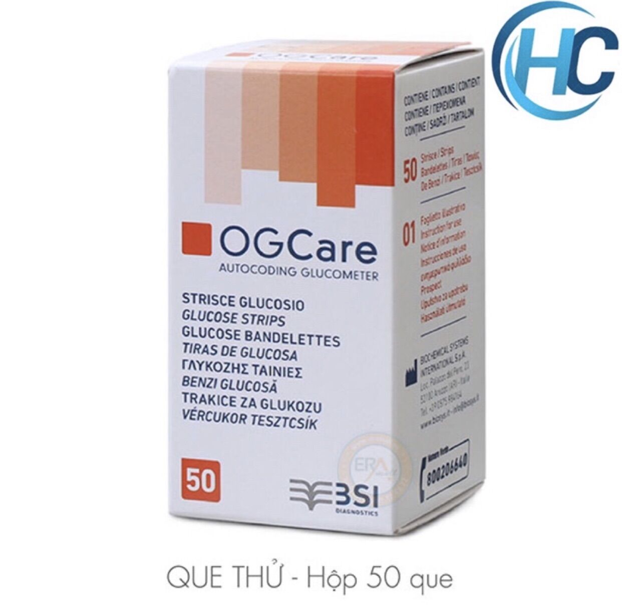Que thử đường huyết OGcare dùng cho các dòng máy đo đường huyết OGcare