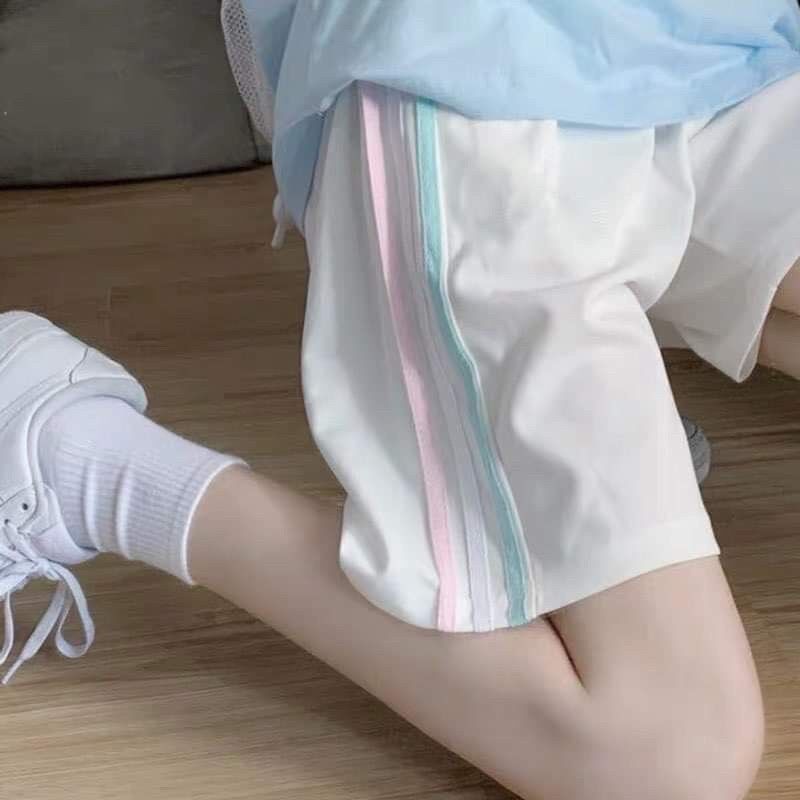 Quần short thời trang ba màu phối dây chất đẹp