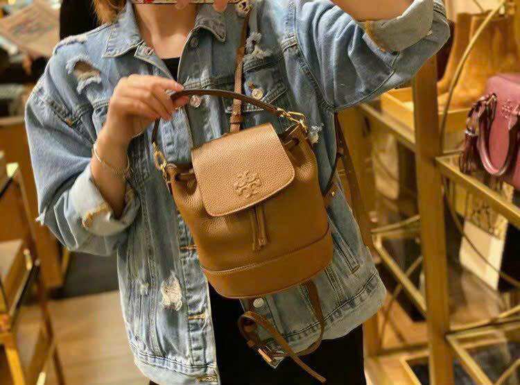 Túi Burch Thea Mini Bucket da thật