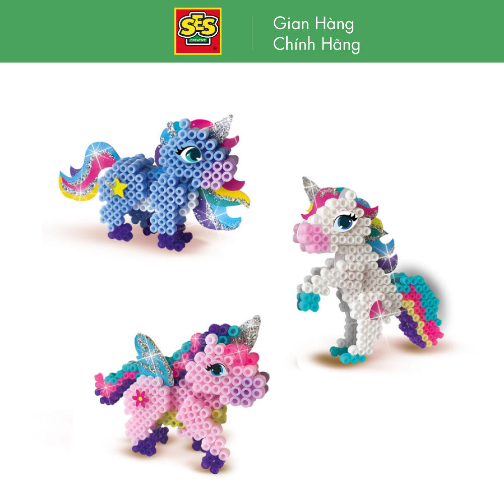 HẠT ĐẬU THẦN KỲ IRON ON BEADS – UNICORNS - SES CREATIVE