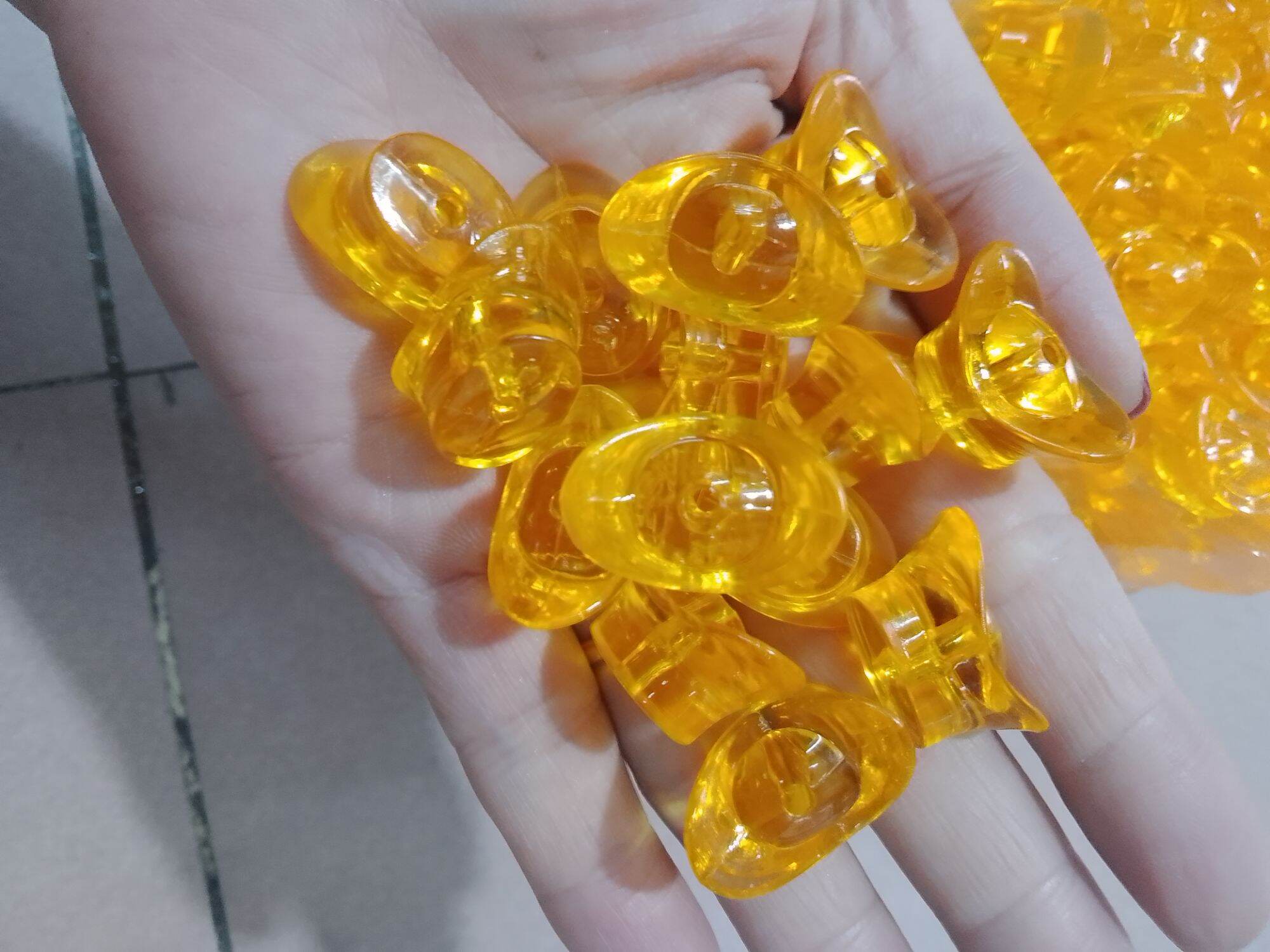 50g thỏi vàng nhựa 2cm làm cây cành vàng lá ngọc