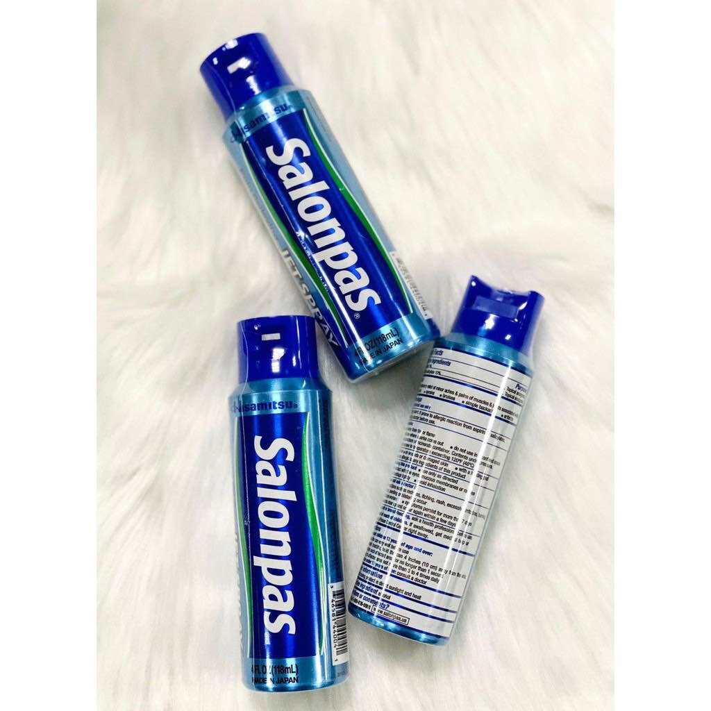 Salonpas Jet Spray Hisamitsu chai xịt lạnh giảm đau thể thao chai 118ml
