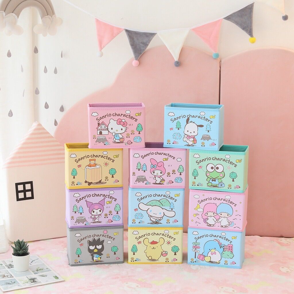 Thùng đựng phụ kiện xếp gọn Hello Kitty -  Doremon Doraemon