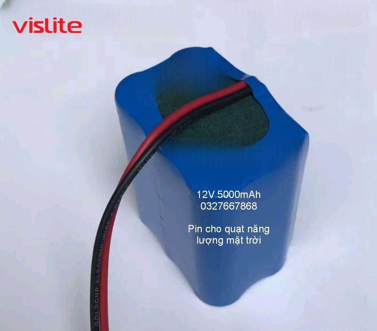 Pin sạc Lion 16850 dùng cho quạt năng lượng mặt trờii 12V 2.000mAh, 4