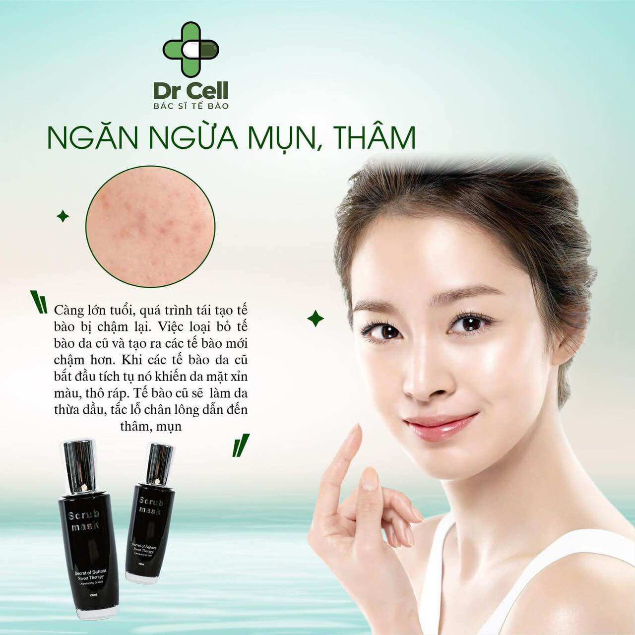 TẨY DA CHẾT DR CELL GIÚP DA THÔNG THOÁNG SÁNG MỊN
