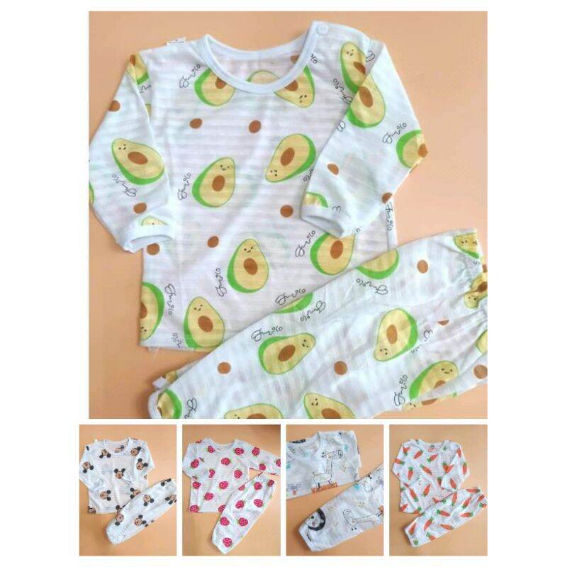 Combo 5 bộ cotton sợi tre cho bé yêu