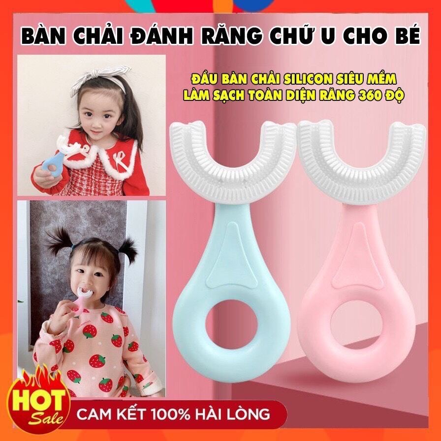 Bàn chải đánh răng hình chữ U cho bé