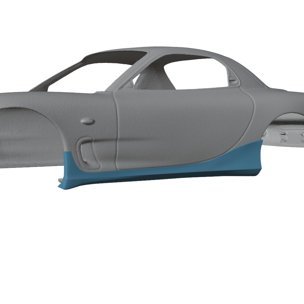 Phía Trước Và Phía Sau Xe Mazda RX-7 FD3S RE Rain Palace 1/24 Side Skirt RuiDian Light Dành Cho Các 