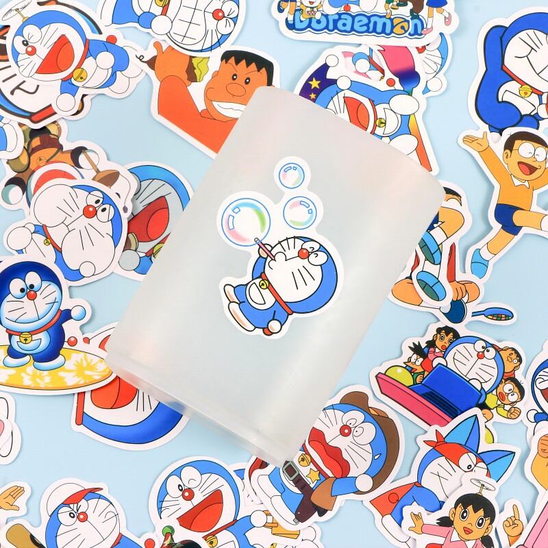 Set 50 miếng sticker hình dán chống nước Doraemon