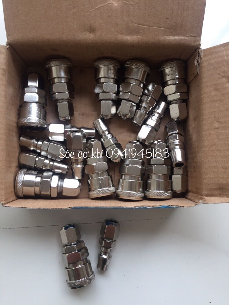 Đầu nối nhanh dây hơi phi 10 ( 10 bộ)