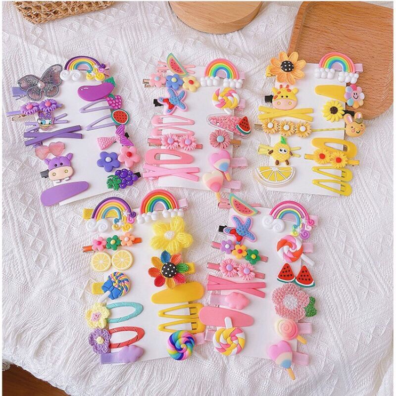 Sét 14 kẹp tóc mái cho bé