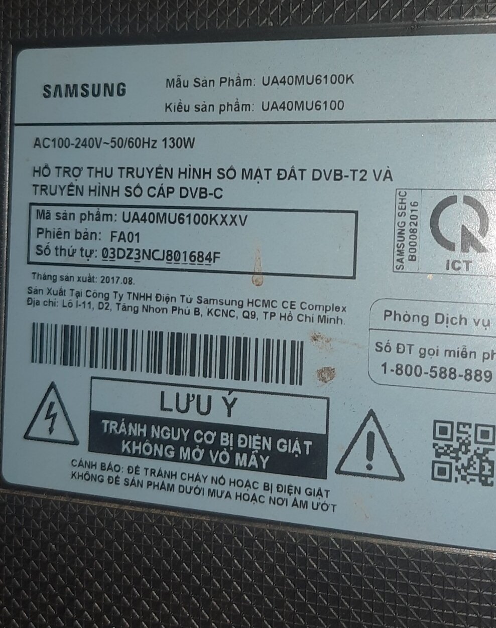 Bo mạch UA40MU6100