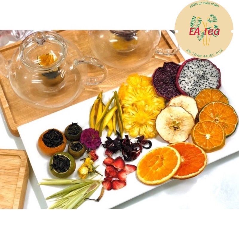 Set 30 gói trà detox hoa quả sấy khô