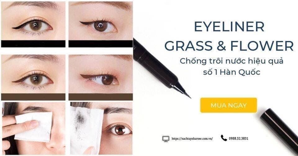 Bút dạ vẽ mắt chống trôi Grass Hàn Quốc