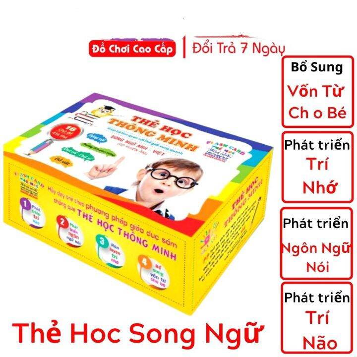 Bộ Thẻ Học Thông Minh  16 Chủ Đề Cho Bé
