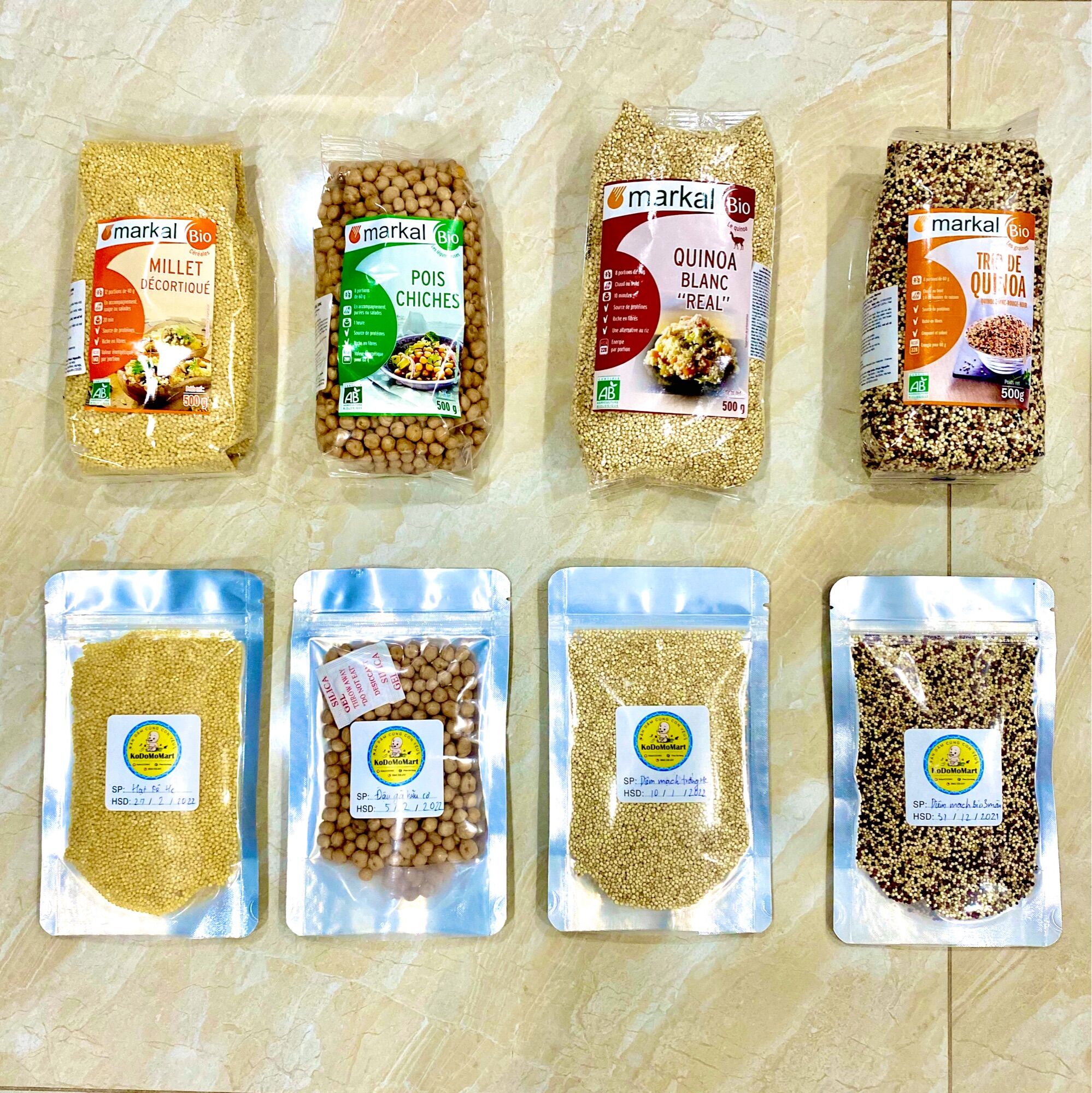 Hạt Diêm Mạch Hữu Cơ Markal Quinoa tách lẻ 100g