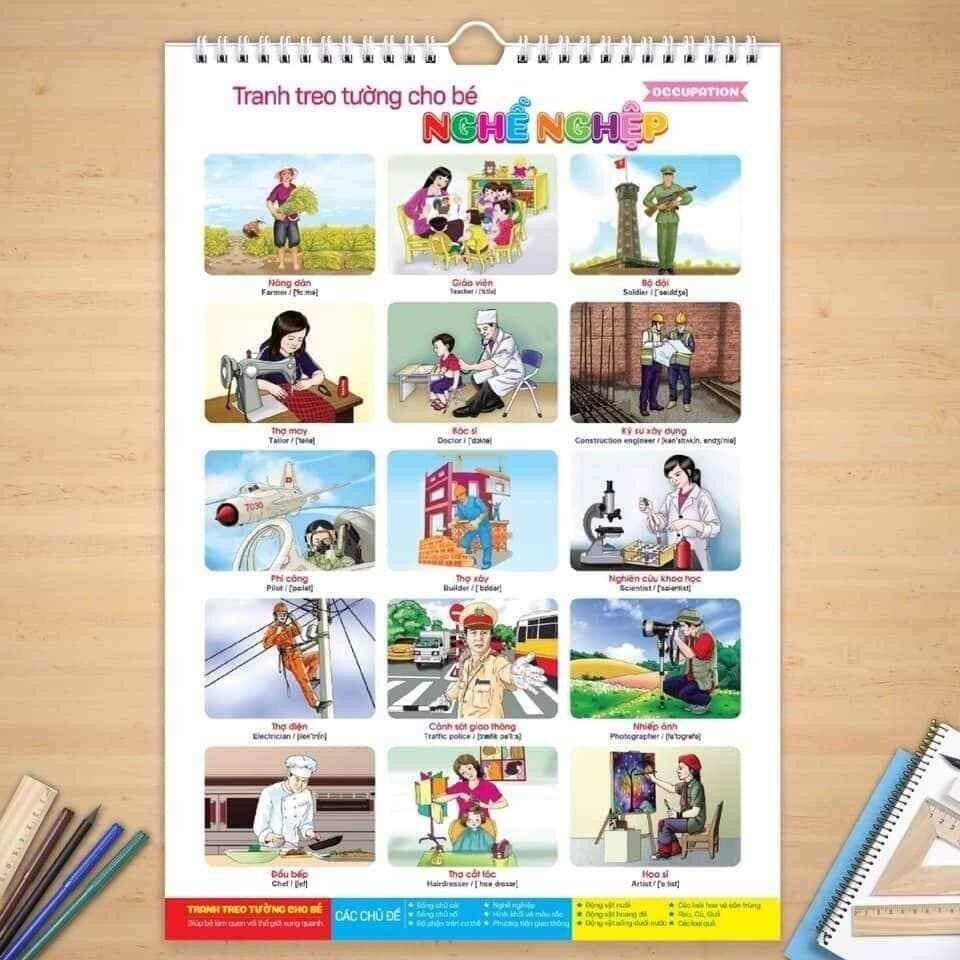 Tranh treo tường 14 chủ đề cho bé