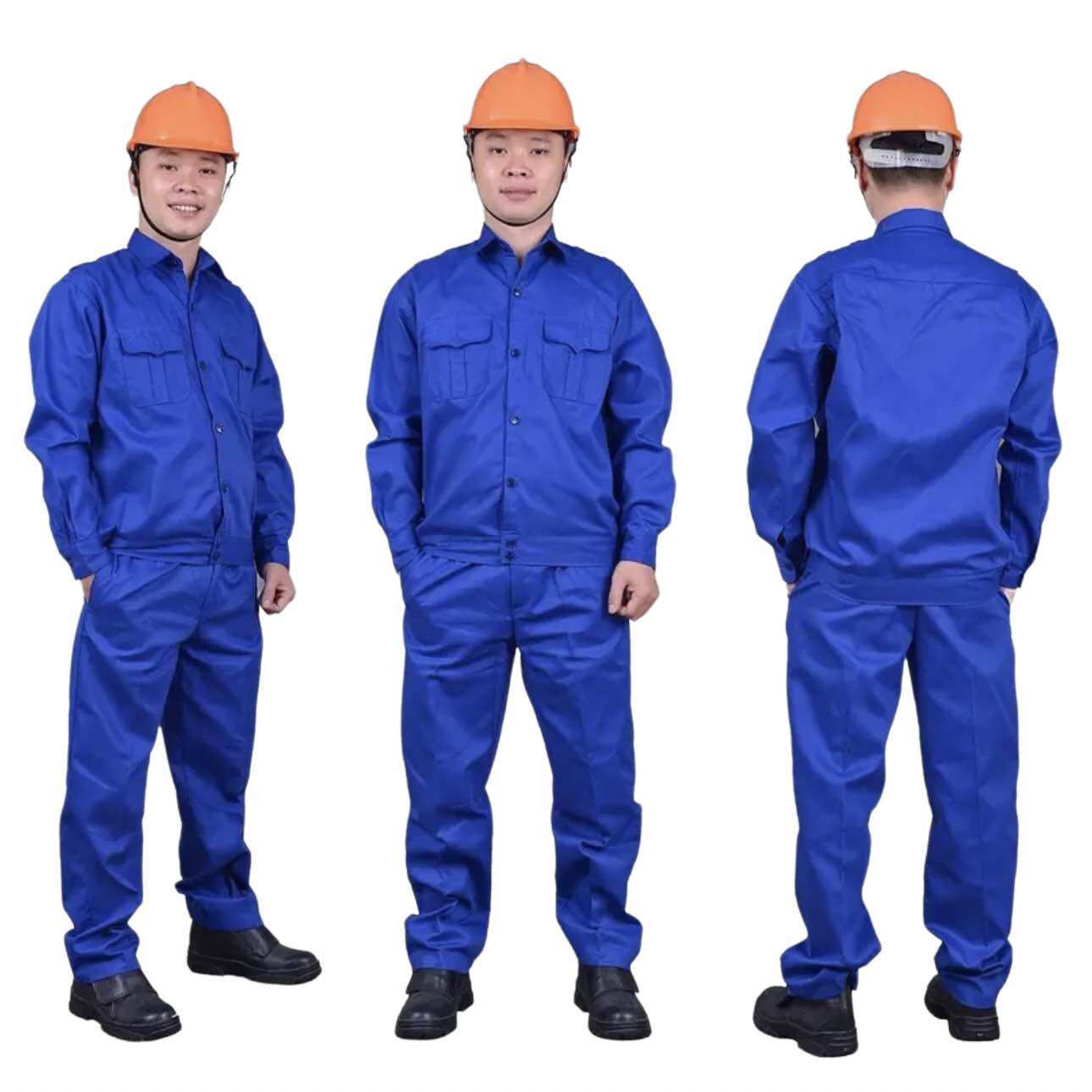 Bộ quần áo công nhân bảo hộ lao động vải kaki loại đẹp
