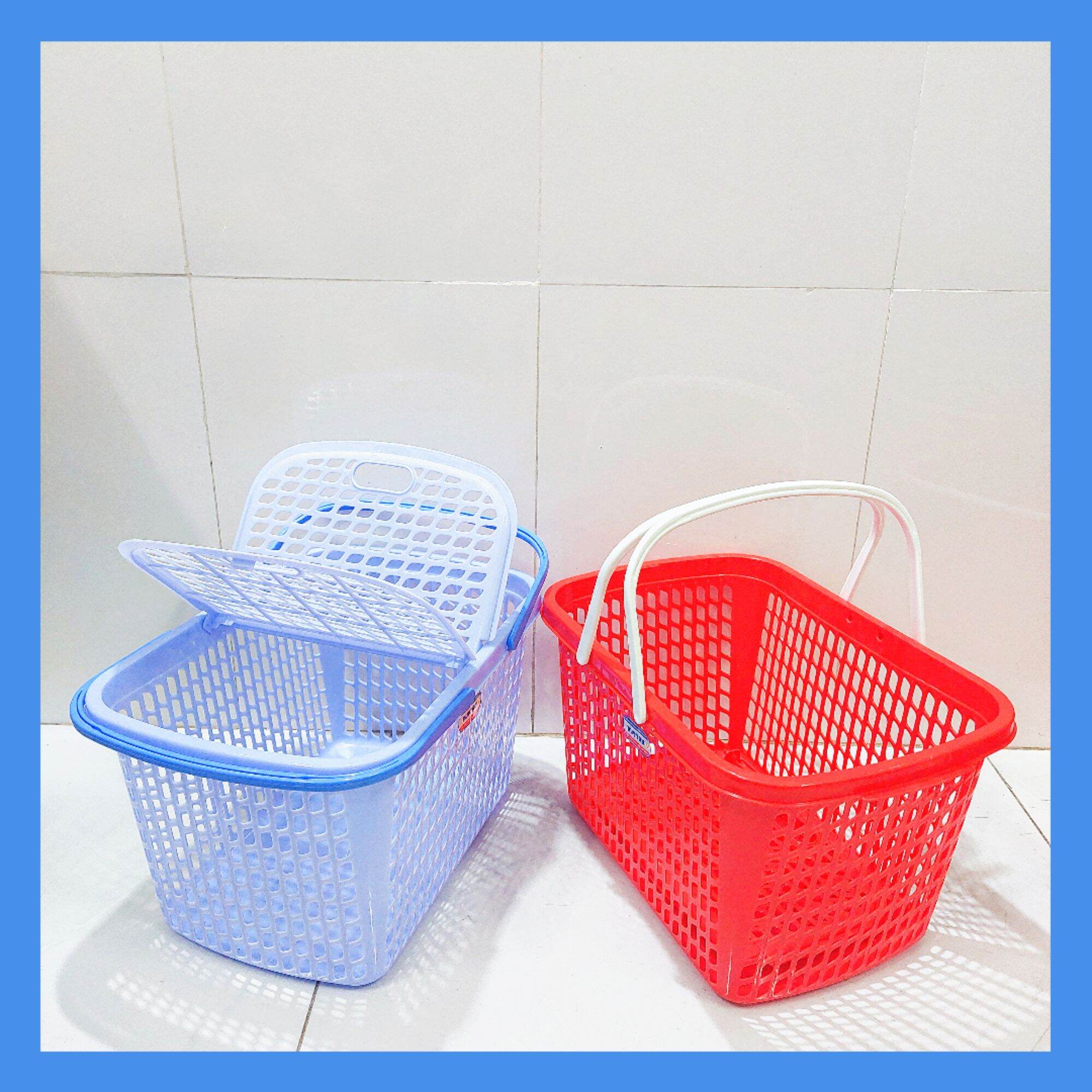 Giỏ quái xách có nắp nhựa Duy Tân - Giỏ đựng đồ đi sinh