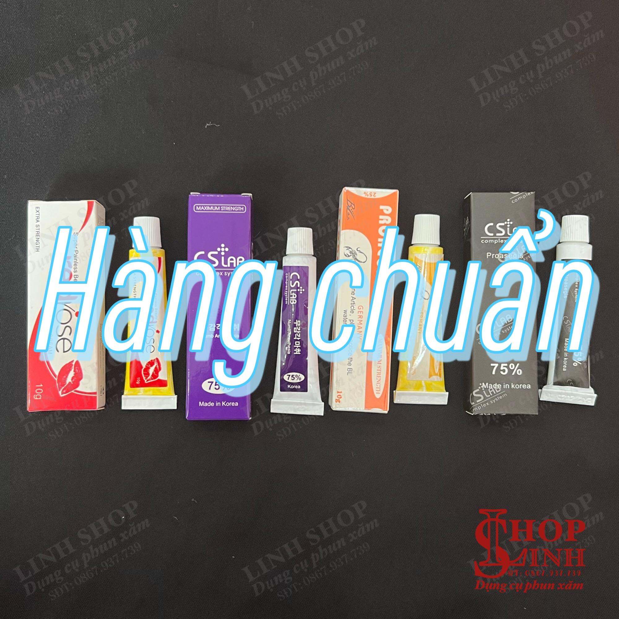 Kem ủ tê Cslab Đen 75% chuyên dụng mày môi mí trong phun xăm