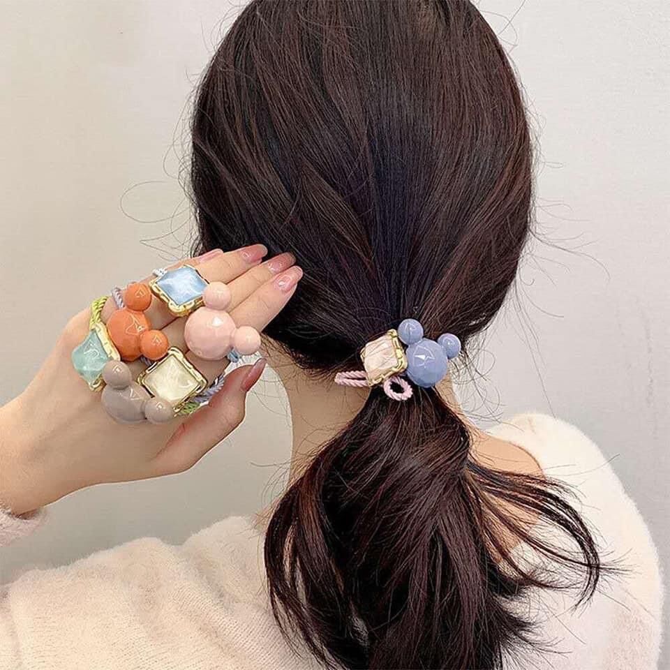 Lẻ - Dây cột tóc Hàn Quốc nhiều mẫu dễ thương