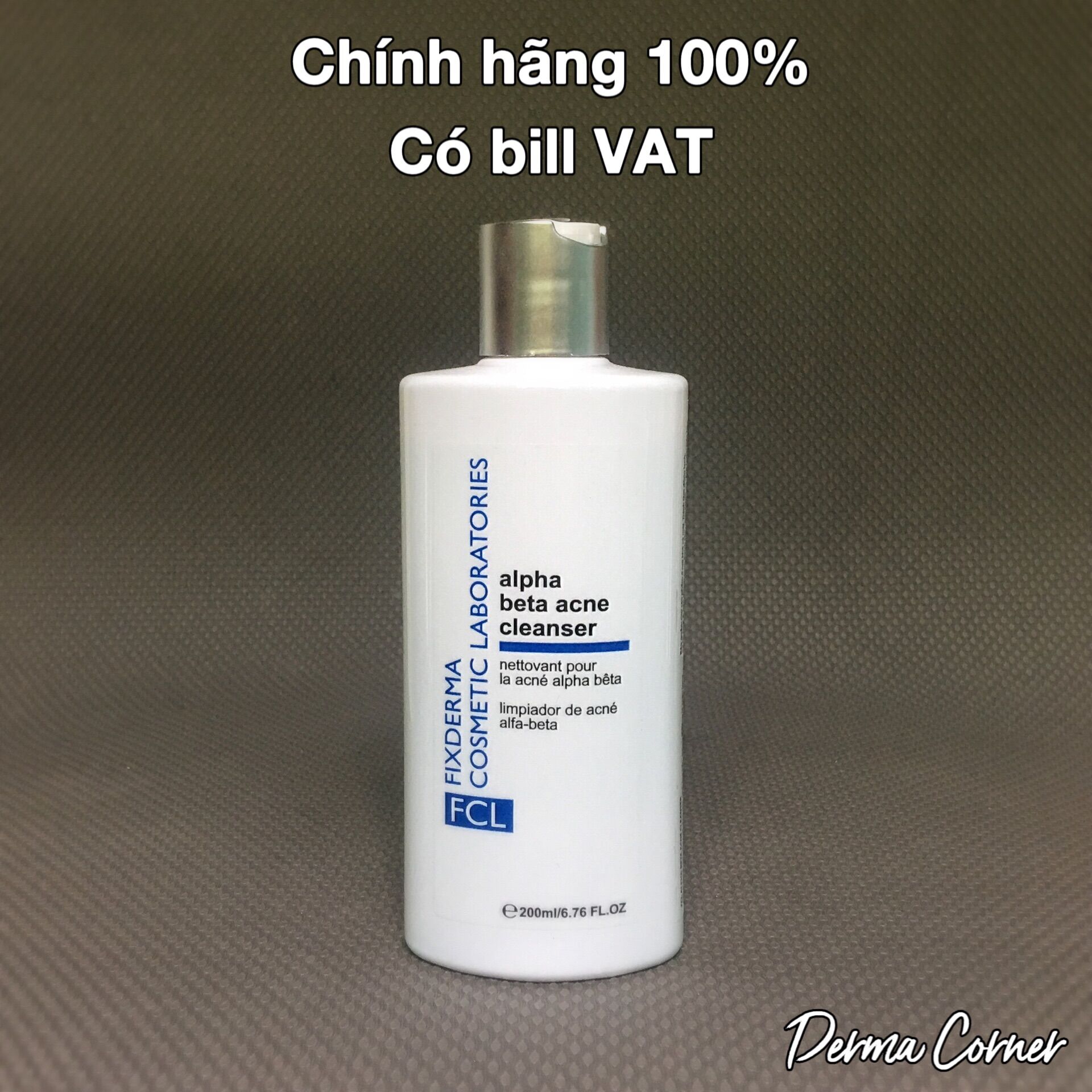 Sữa rửa mặt da dầu mụn fcl alpha beta acne cleanser 200ml