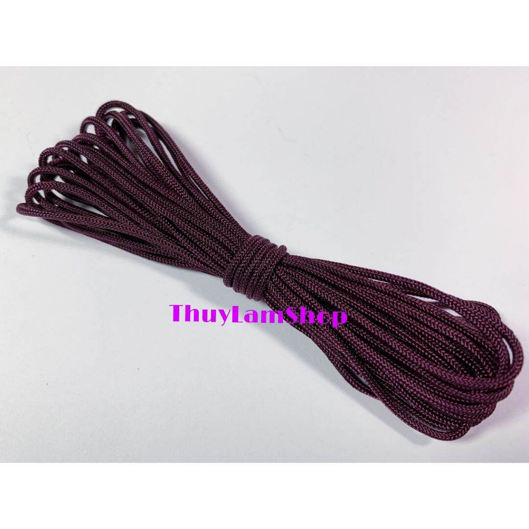 Dây tim 1.5mm tết vòng, làm vòng handmade, dây dù, dây xâu vòng bán bó 5m