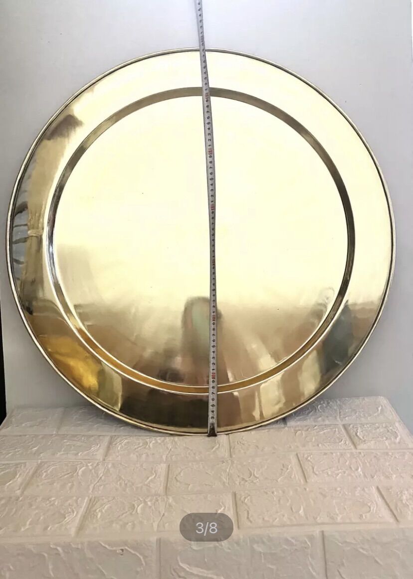 MÂM ĐỒNG 70 CM TRƠN CHẤT LIỆU BẰNG ĐỒNG