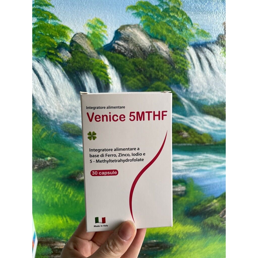 Venice 5MTHF bổ sung 5MTHF, sắt, kẽm, iot cho phụ nữ mang thai và đang có nhu cầu mang thai