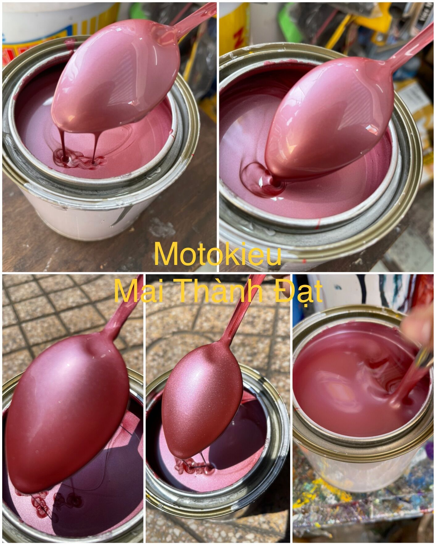 Màu Sơn Lót Bạc Hồng dùng để Lót Đỏ Trong MotokieuMaiThànhĐạt .