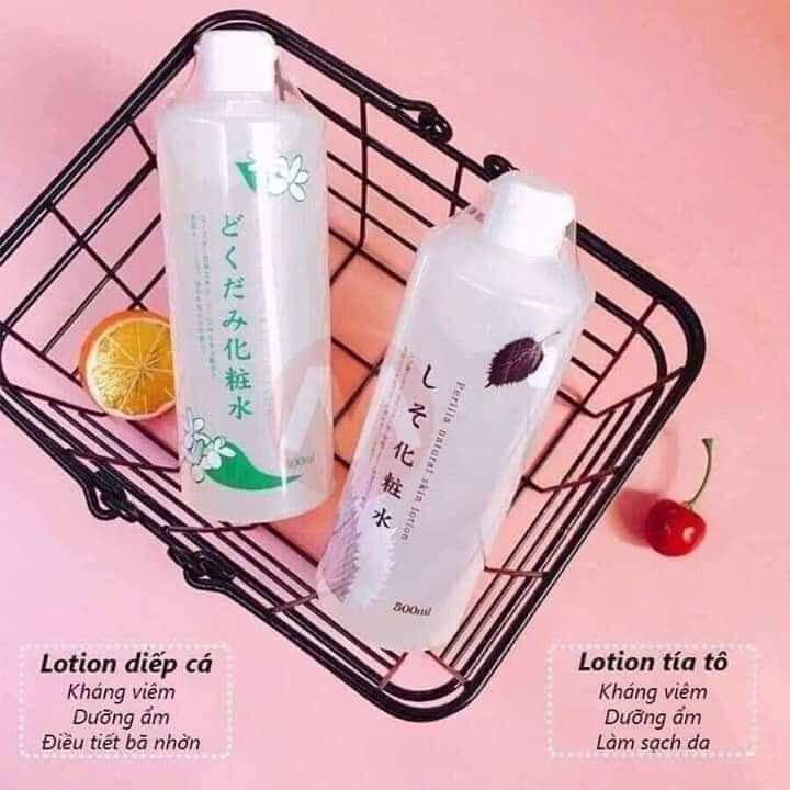 Nước hoa hồng diếp cá _nước hoa hồng tía tô 500ml