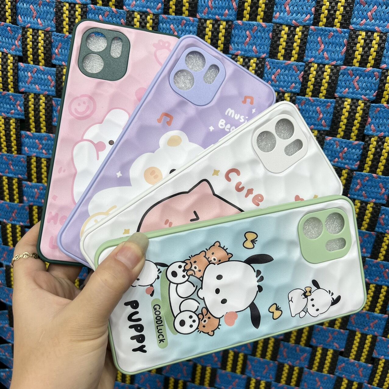 Case ốp lưng Xiaomi Redmi A1 viền dẻo lưng hình siêu dễ thương bảo vệ camera