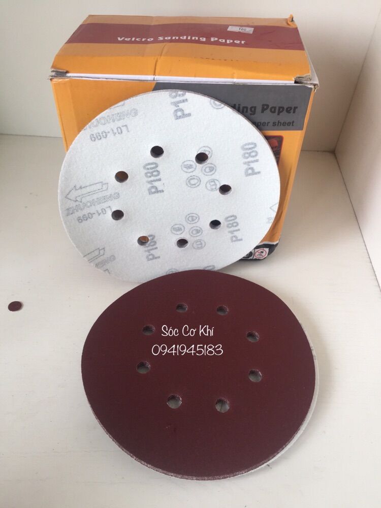 Giấy nhám  giấy giáp lắp máy chà tường180 mm đủ loại