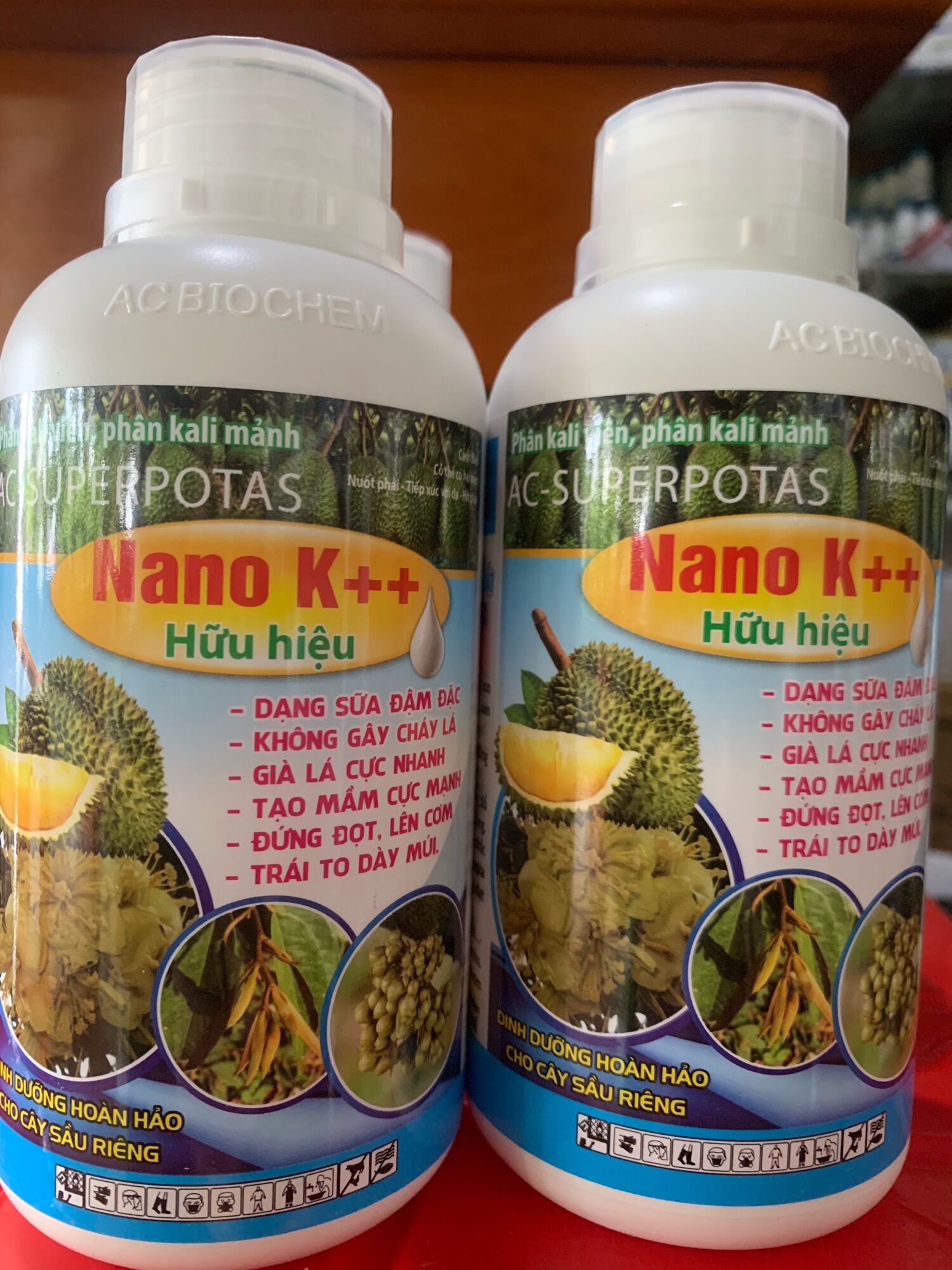 Nano K++ hữu hiệu mới chai 500ml của An phát nông mẫu sầu riêng